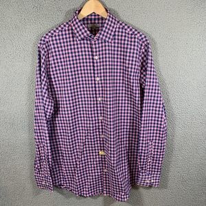 Peter Millar Shirt Mens L Performance Nylon Long Sleeve Button Up Wicking‎